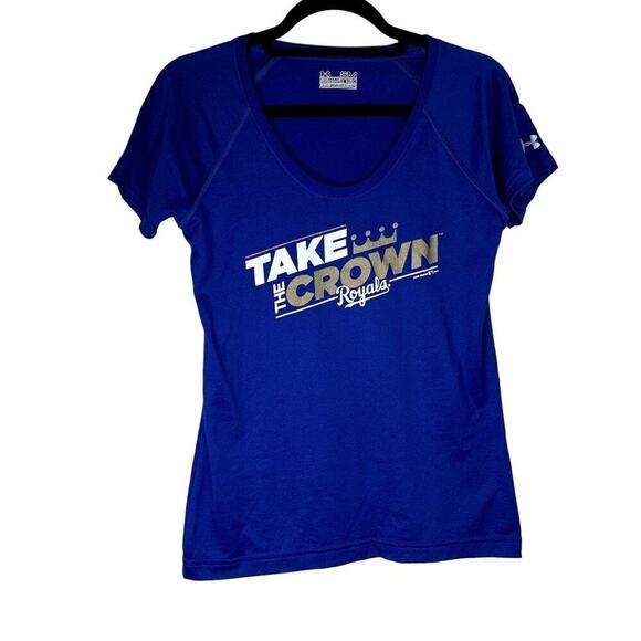 Kansas City Royals "Take the Crown" T-Shirt Size Small, Semi-Fitted - Picture 1 of 6